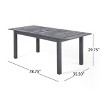 CAVINAS Patio Dining Table,Expandable Outdoor Acacia Wood Dining Table,Outdoor Patio Table for 6 to 8 - 3 of 4