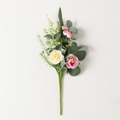 Sullivans Artificial 18.5" Ranunculus Mini Blossom Pick, Pink