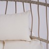 Maliang Outdoor Egg Hanging Chair with Stand, Patio Wicker Swing Egg Chair - 4 of 4