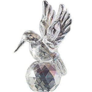 Collections Etc Beautiful Crystal Hummingbird Tabletop Decoration - 1 of 2