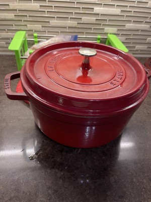 Staub Cast Iron Round Cocotte, Dutch Oven, 5.5-quart, serves 5-6, Made in  France, Cherry, 5.5-qt - Kroger