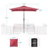Sonkuki 6.5 FT Outdoor Patio Umbrella Market Table Umbrella With a Crank for Garden, Deck and Pool - 3 of 4