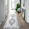 Non-Slip Vintage Washable Rug | Ultra-Thin Low Pile Carpet for Living Room, Bedroom, Dining Table & Office - 2 of 4