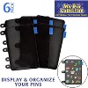 SCS Direct Enamel Pin Display Pages (6 PK) - Display and Trade Your Collectible Pins in Any 3-Ring Binder (Black - Pins Not Included) - 2 of 4