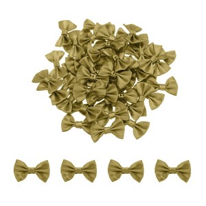 Unique Bargains Fabric Craft DIY Gift Packaging Accessories Satin Mini Ribbon Bows 100 Pcs - 1 of 4