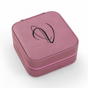 Personalization Mall Personalized Pink Leatherette Jewelry Case - 1 of 1