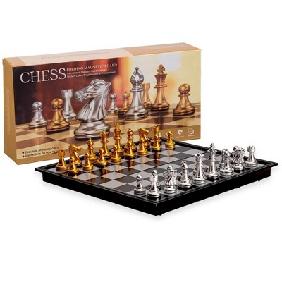 Vtg Chess Set Check Mate Travel Game Paper Unique Item Co Gift Complete  1942