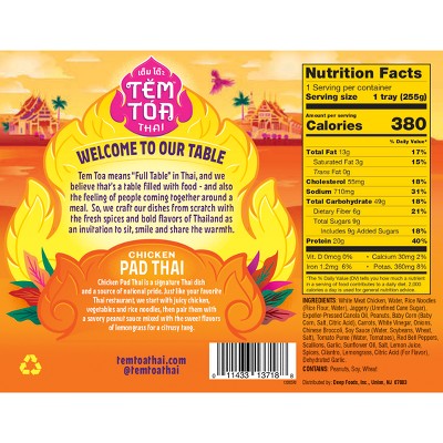 Tem Toa Chicken Pad Thai - 9oz