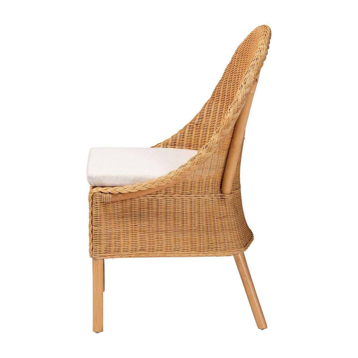 bali & pari Camelia Rattan Dining Chair Light Honey - thumbnail 4