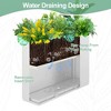 TUYOHW Metal Planter Box, Rectangular Planter Box with Drainage Holes, Large Planters with Removable Shelf for Outdoor Plants, Black - 4 of 4