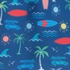 Andy & Evan  Toddler  Navy Surf Icon Print Swim Trunk - 3 of 3