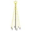 vidaXL Christmas Tree with Spike Warm White 108 LEDs 6 ft - 2 of 4