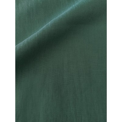 Emerald Green Merry Linen Pillow with Down Alternative Insert