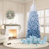 7.5Ft Pencil Christmas Tree, Artificial Slim Xmas Trees, Skinny Christmas Tree, Lighted Xmas Decorations for Home, Office, Party, Easy to Assemble - 2 of 4