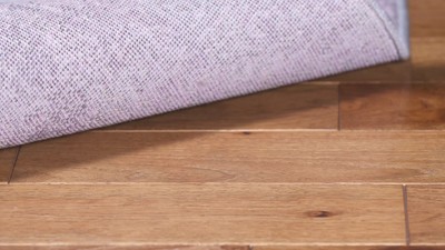 Gray and Purple Synthetic Modern Runner Rug, 2'6" x 6'