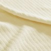 100% Ring Spun Cotton Solid Bed Blanket, Liquid Texture Lightweight Breathable Blanket for Year Round Use - 3 of 4