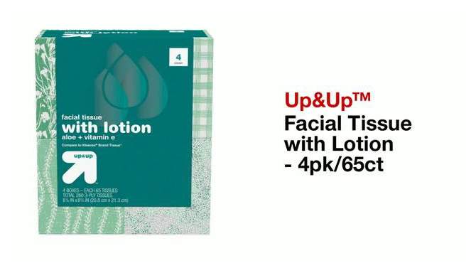 Facial Tissue with Lotion - up & up™, 2 of 11, play video