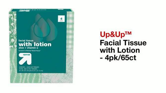 Facial Tissue with Lotion - up & up™, 2 of 5, play video
