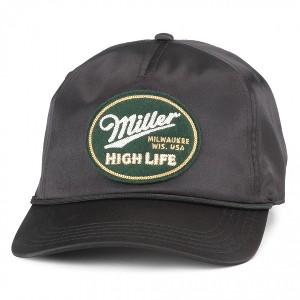 Adult Miller High Life Patch Black Colorway Adjustable Rope Hat - 1 of 4