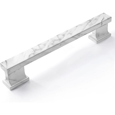 attop 6 Pack White Marble Zinc Alloy Cabinet Pulls