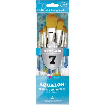 Sax Golden Taklon Watercolor Paint Brushes, Round Type, Assorted
