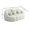 NicBex Chenille Bean Bag Chair for Adults and Kids,Oversized Lazy Sofa Chair with Armrests,Modern Lounge Chair for Living Room - 3 of 4
