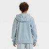 Boys' Active Comfort Fleece Full Zip Sweatshirt - All In Motion™ - 2 of 3