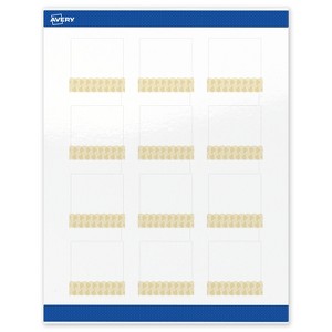 Avery Square Labels, Gold Lace Trim Pattern, 2" x 2", 120 Total - 1 of 4