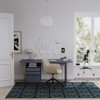 5x7ft Vintage Floral Washable Area Rug, Non-Slip Low Pile Polyester Carpet for Living Room & Bedroom - 4 of 4
