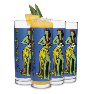 Libbey Tiki Kahiko Zombie Glass, Blue, 13.5 ounce, Set of 4 - 1 of 4