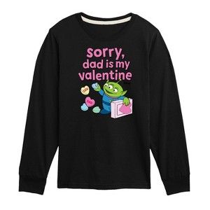 Boys' - Toy Story - Sorry Dad My Valentine Long Sleeve Graphic T-Shirt - 1 of 4