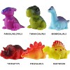 6-Pack Light-Up Dinosaur Bath Toys, Floating Glow Set for Bathtub and Pool Play - 4 of 4