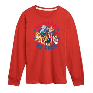 Boys' - Paw Patrol - Americana Long Sleeve Graphic T-Shirt - 1 of 4