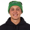 Minecraft Beanie Creeper Mob Sublimation Fleece Design Knit Cuffed Hat with Pom Green - 4 of 4