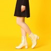 Allegra K Women's Lace Up Chunky Heels Ankle Combat Boots - 2 of 4