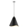 Nuvo Lighting Tango 1 - Light Pendant in  Matte Black/Polished nickel - 3 of 4