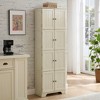 ORRD 72.4" Tall Storage Cabinet with 8 Doors, Freestanding Organizer with 4 Adjustable Shelves for Pantry, Living Room, Office, Kitchen,White - 2 of 4