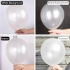 partywoo balloons 4 sizes 85 pcs-white - 3 of 4