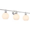 Elegant Lighting Collier 3 light Chrome and Frosted white glass Wall sconce - 4 of 4
