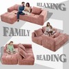 CAVINAS Modern Modular L-Shaped Sofa with Chaise Longue, 98.42-inch Loveseat Sofa with Small Side Pockets, Couches for Living Room - 2 of 4