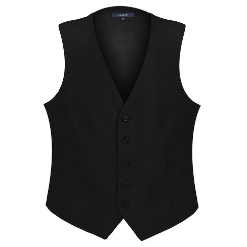 Gioberti Men s Formal Suit Vest Fit For Business Or Casual Dress Black Large Target