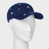 Good Day Floral Baseball Hat - Universal Thread™ Navy Blue - 2 of 4