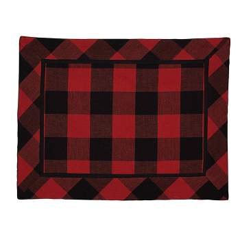 Park Designs Red & Black Buffalo Check Placemat Set of 4