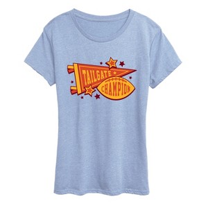 Women's - Instant Message - Tailgate Champions Short Sleeve Graphic T-Shirt - 1 of 4
