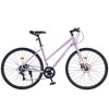Infurnic Bicycles, Hybrid bike with 7-speed, City Bicycle For men women, Purple, 68.8"*25.5"*39.9" - 3 of 4