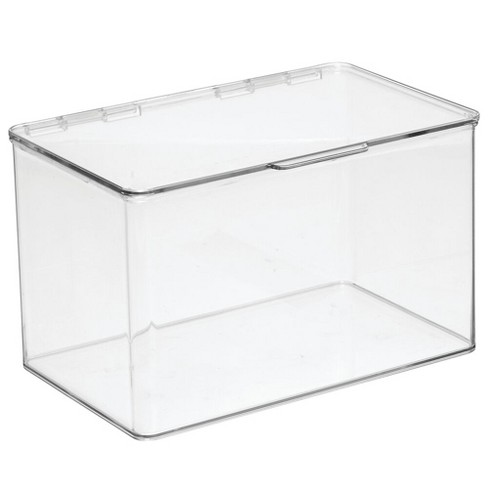 mdesign storage kitchen pantry stackable organizer bin plastic box target