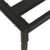 vidaXL Patio Coffee Table Black 23.6 in.x23.6 in.x13.8 in. Steel - 4 of 4