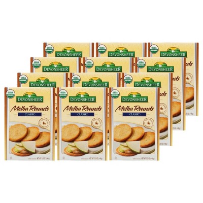 Devonsheer Organic Classic Melba Rounds - Case of 12/5.25 oz