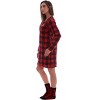 Just Love Womens Ultra-Soft Sleep Shirt Nightgown with Matching Fuzzy Socks - 2 of 3