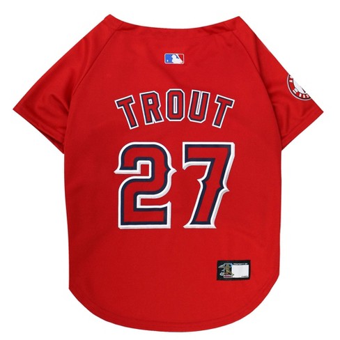 Men's Los Angeles Angels Mike Trout Red Big & Tall Replica Player Jersey